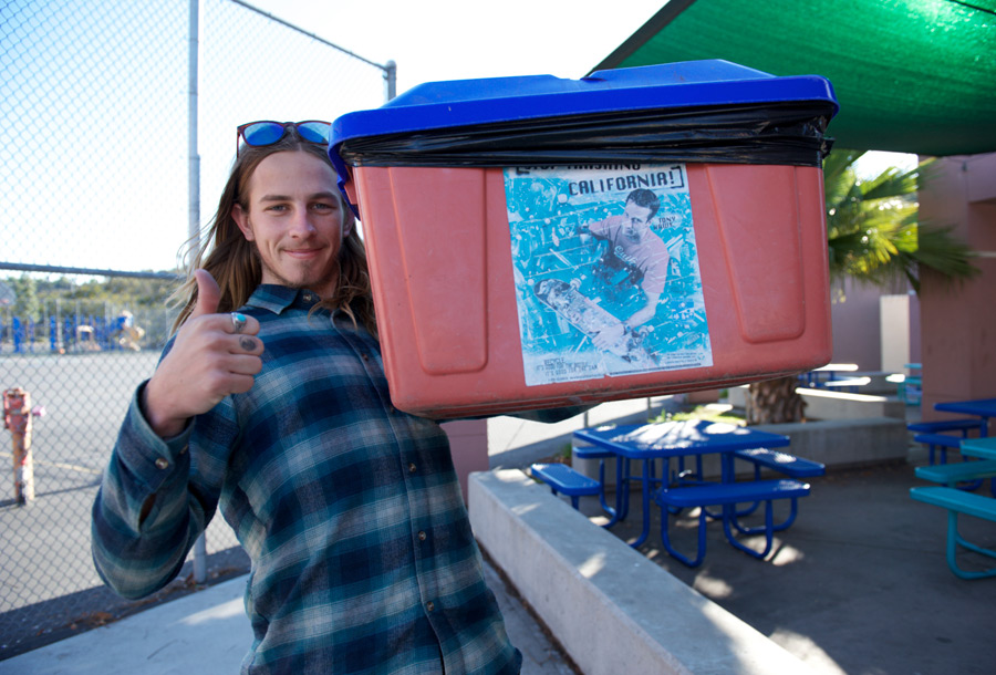 riley's dad has his own signature line of trashcans too / photo: jt rhoades