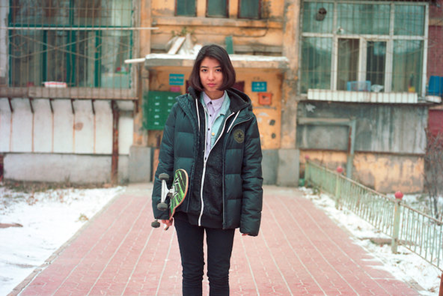 girl skater in urumqi, china / photo: xie shi