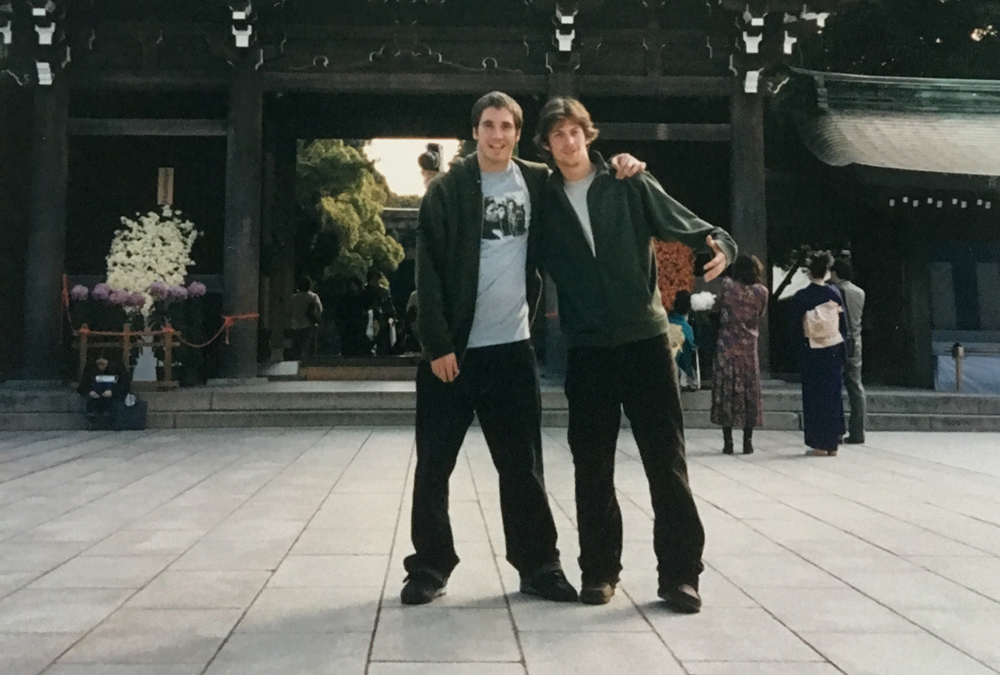 joe and tim in japan circa 2001