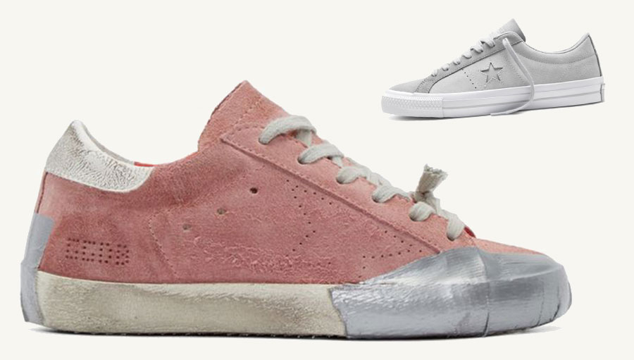 golden goose rips up and off cons