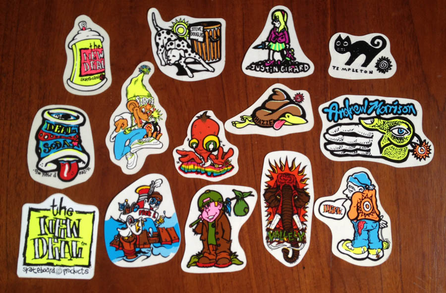 Think Skateboards Stickers NOS set of 2 
